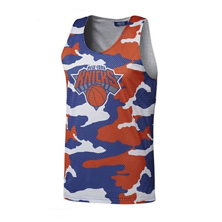 Adidas Camiseta Reversible Knicks Mesh (blanco/azul/naranja)