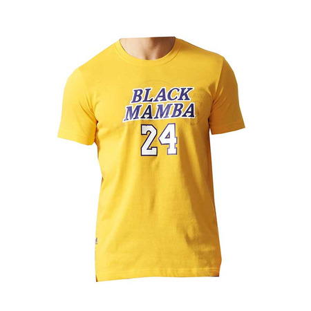 Adidas Camiseta NBA Nick Name Kid L.A Lakers Black Manba Nº 24 (amarillo)