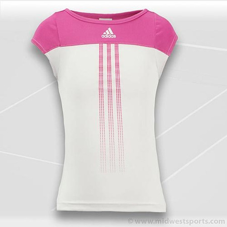 Adidas Camiseta Tennis Girls Response (white/pink)