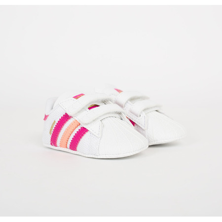 Adidas Superstar Crib (blanco/rosa/dorado)