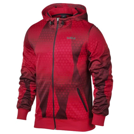 Lebron Sudadera Capucha Hero Print FZ Hoody (657/rojo/negro)