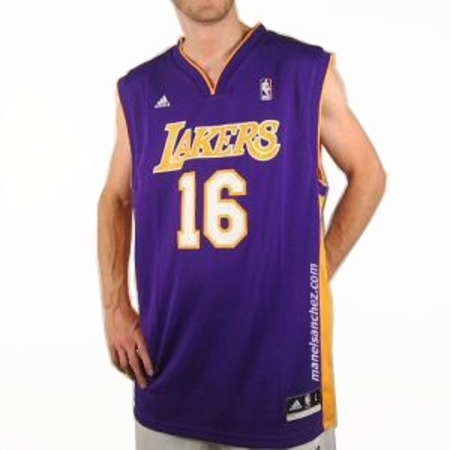 Adidas Camiseta Replica Gasol Lakers (purple)