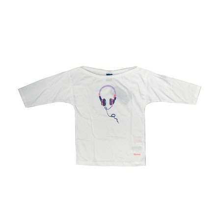 Reebok Camisa 3/4 Mininas SCJ Lslv Tee (branco)