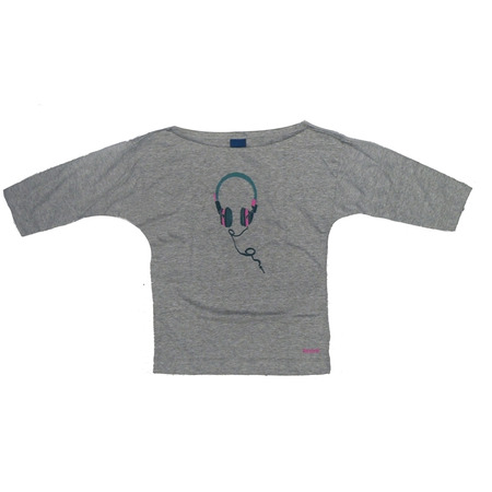 Reebok Camisa 3/4 Mininas SCJ Lslv Tee (cinza)