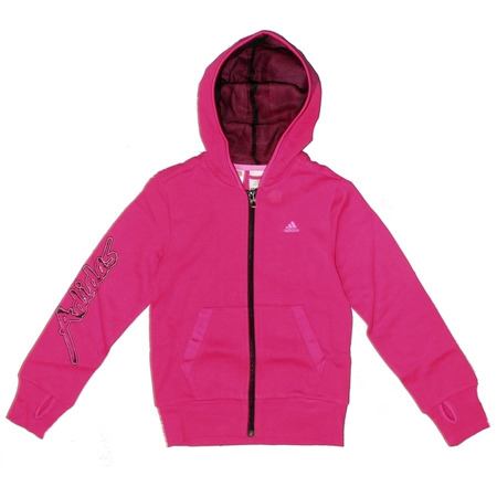 Adidas Jaqueta Mininas Young Girl B Full Zip H (rosado/preto)