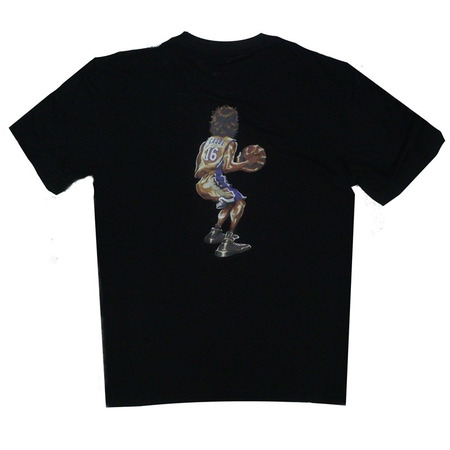 Adidas NBA GFX Caricature Gasol Tee (preto)