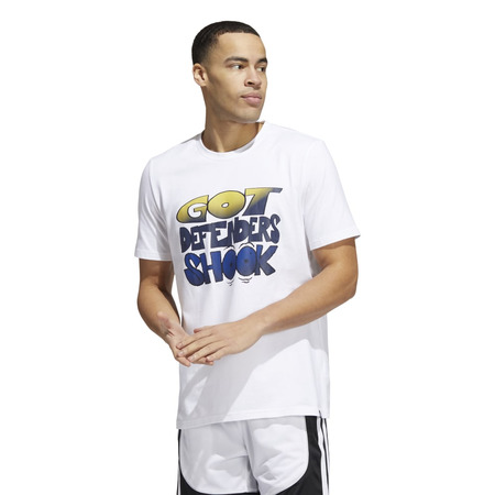 Adidas Basketball Got You Shook Graphic Tee "White"