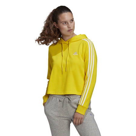 Adidas Essentials 3-Stripes Cropped Hoodie