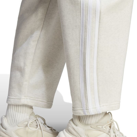 Adidas Essentials 3-Stripes Open Hem Fleece Pant "Off White"