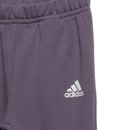 Adidas Essentials Allover Print Jogger Set "Clear Pink"