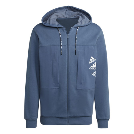 Adidas Essentials BrandLove Fleece Full-Zip Hoodie "Wonder Steel"