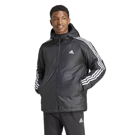 Adidas Essentials Insulated 3-Stripes Hooded Jacket "Black"