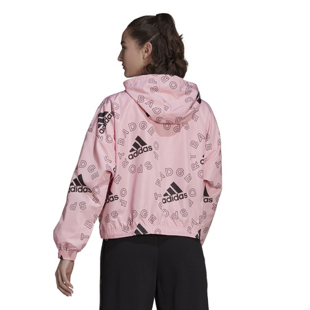 Adidas Essentials Logo Allover Print Windbreaker