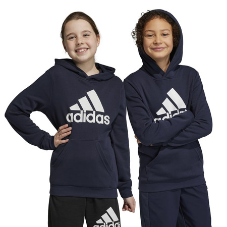 Adidas Junior Big Logo Essentials Cotton Hoodie "Dark Blue"