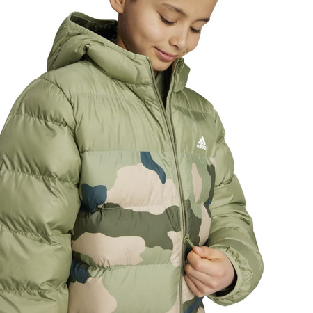 Adidas Kids Synthetic Down Allover Print Jacket "Night Cargo"