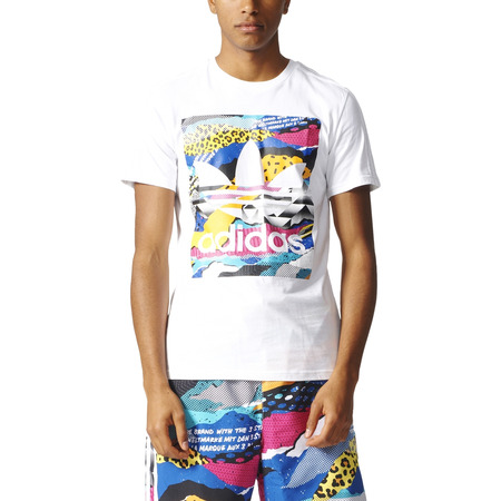 Adidas Originals L.A Box Graphic Trefoil Tee (white/multicolor)