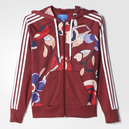 Adidas Originals Rita Ora TT Hooded "Art Games" (collegiate burgundy/white)