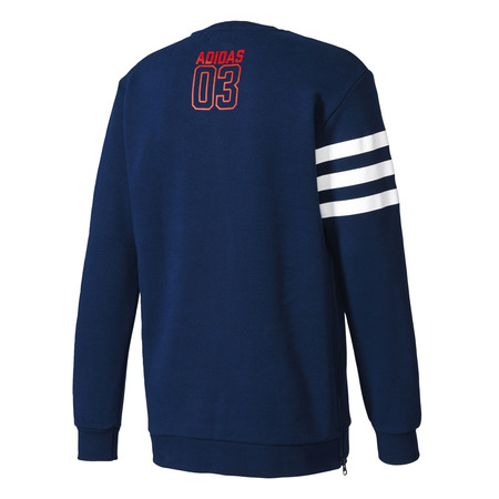 Adidas Originals Street Graphic Crew Sweatshirt (collegiate navy)