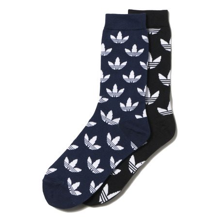 Adidas Originals Thin Crew Graphic Sock 2p (black/collegiate navy)