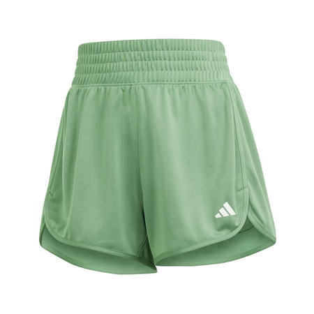 Adidas Pacer Essentials Knit High-Rise Shorts "Preloved Green"