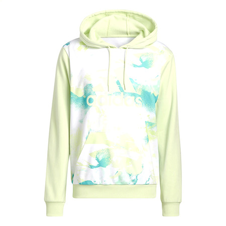 Adidas Basket Allover Print Hoodie "Lime"