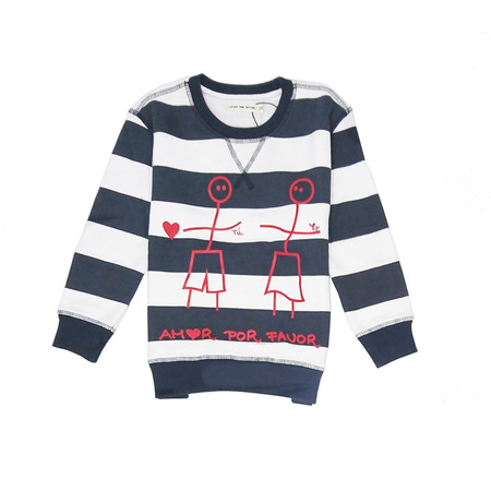 Amor Por Favor Junior Striped Sweatshirt