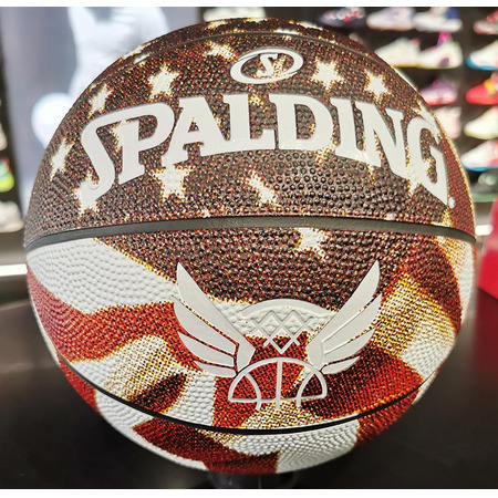 Spalding Trend Stars Stripes Sz5 Rubber Basketball