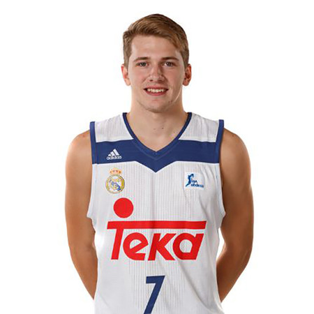 Réplica T-Shirt Luka Doncic #7# R. Madrid 2016/17 (blanco/1ª Equipación)