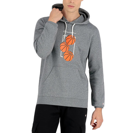 Champion Basketball Legacy Graphic Print Hoodie "Grey"