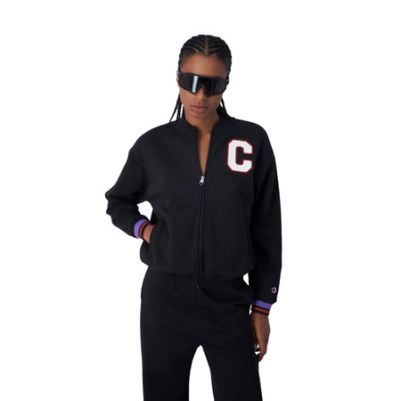 Champion Bookstore Logo Bomber Sweatshirt "Black"