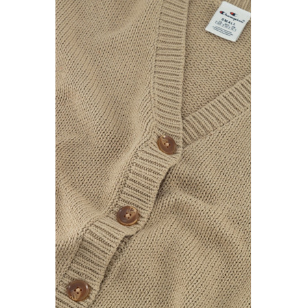 Champion C Logo Patch Knitted Cardigan "Beige"