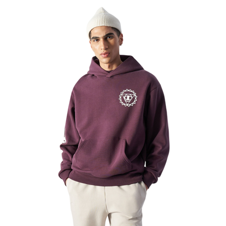 Champion Eco Future Graphic Hoodie "Dark Purple"