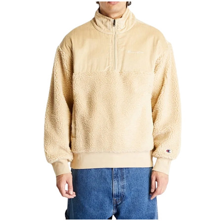 Champion Half Zip Polar Fleece Sweatshirt "Cream"