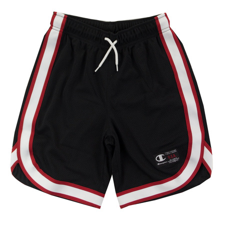 Champion Kids Basketball Logo Short Mesh "Black-Red"