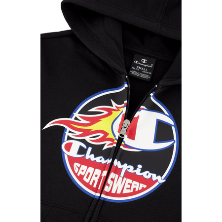 Champion Kids Fleece Full Zip Hoodie "Black"