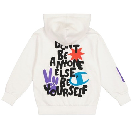 Champion Kids Graphic Fleece Hoodie "White"