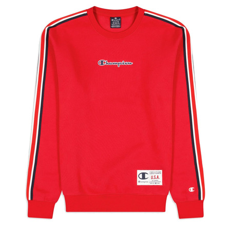 Champion Legacy Basketball Contrast Details Fleece Sweatshirt "Red"