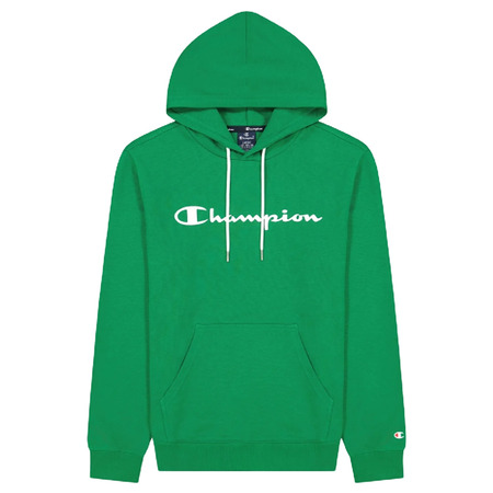 Champion Legacy Script Logo Cotton Terry Hoodie "Bright Green"