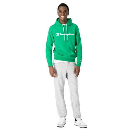 Champion Legacy Script Logo Cotton Terry Hoodie "Bright Green"