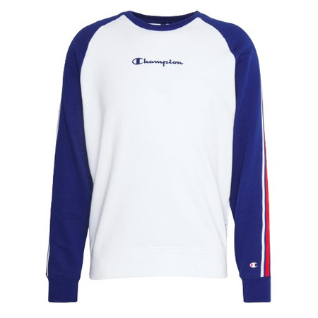 Champion Retro Basketball French Terry Sweat Crewneck "White"