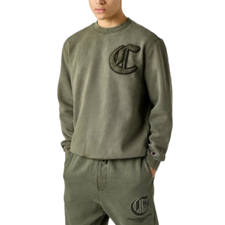 Champion Rochester Garment-Dyed Heavy Fleece Sweatshirt "Olive Green"