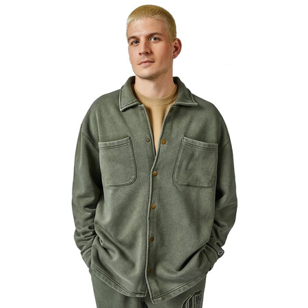 Champion Rochester Garment-Dyed Heavy Full buttons Fleece Jacket