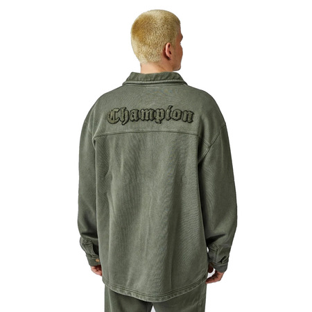 Champion Rochester Garment-Dyed Heavy Full buttons Fleece Jacket