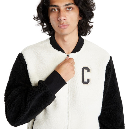 Champion Teddy Full Zip Bomber Jacket Fleece "White"