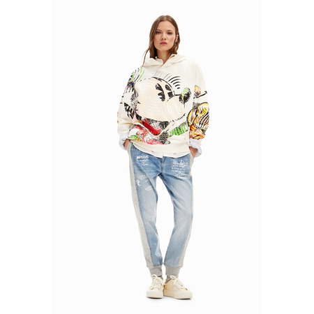 Desigual Oversize Mickey Mouse Sweatshirt "Beige"