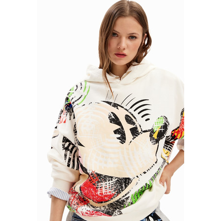 Desigual Oversize Mickey Mouse Sweatshirt "Beige"