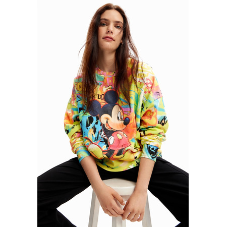 Desigual Oversize Mickey Mouse Sweatshirt "Tutti Fruti"