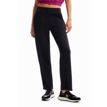 Desigual Wide-leg Sport Trousers "Black"