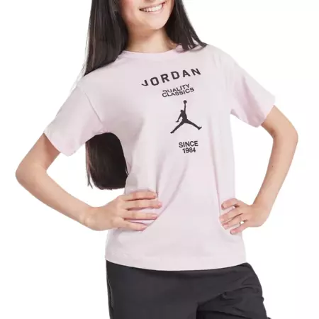 Jordan Girld JDB W J Girlfriend Graphic Tee "Artic Pink"