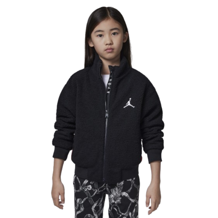 Jordan Girls Jumpman High Pile Sherpa Jacket "Black"